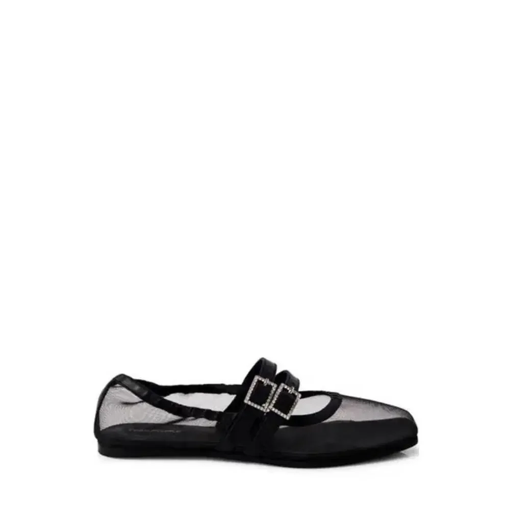Free People™ Women's  Gemini Ballet Flats in Black - Picture 4 of 8